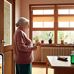 **Invisible Daily Assistant:**
    "An elderly person in a warm, inviting home setting, looking at everyday objects. Subtle, translucent augmented reality overlays appear gently on a medicine bottle displaying a reminder, or on a calendar showing an appointment. The image should convey seamless, unintrusive support for daily autonomy and memory, with soft, natural lighting and a sense of quiet assistance."